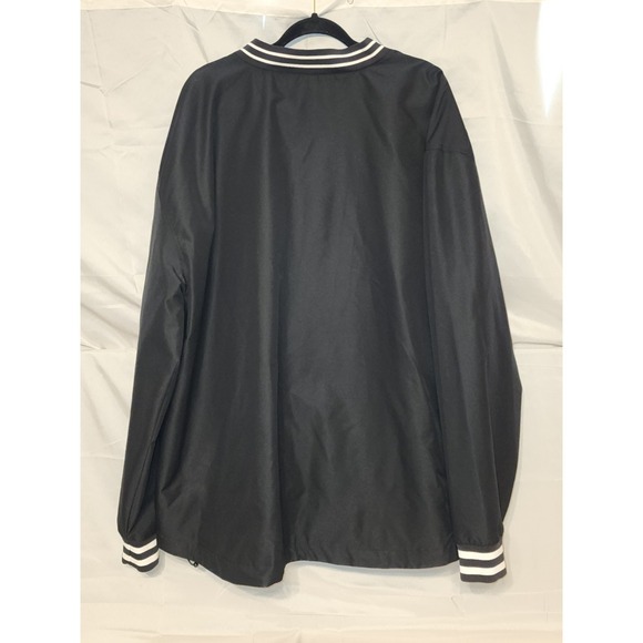 🔥Champion Black NC STATE WOLFPACK Lined Pullover Heavy Duty Nylon Wind Breaker - Picture 2 of 11